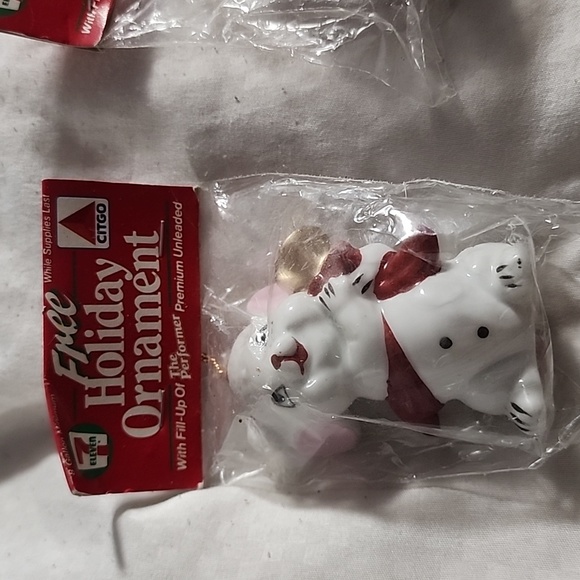 Set of 2 Vintage Holiday Ornaments Citgo 7-11 - Picture 2 of 5